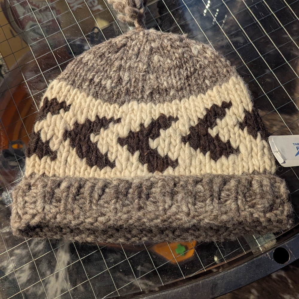Stylish Knit Beanie with Geometric Design